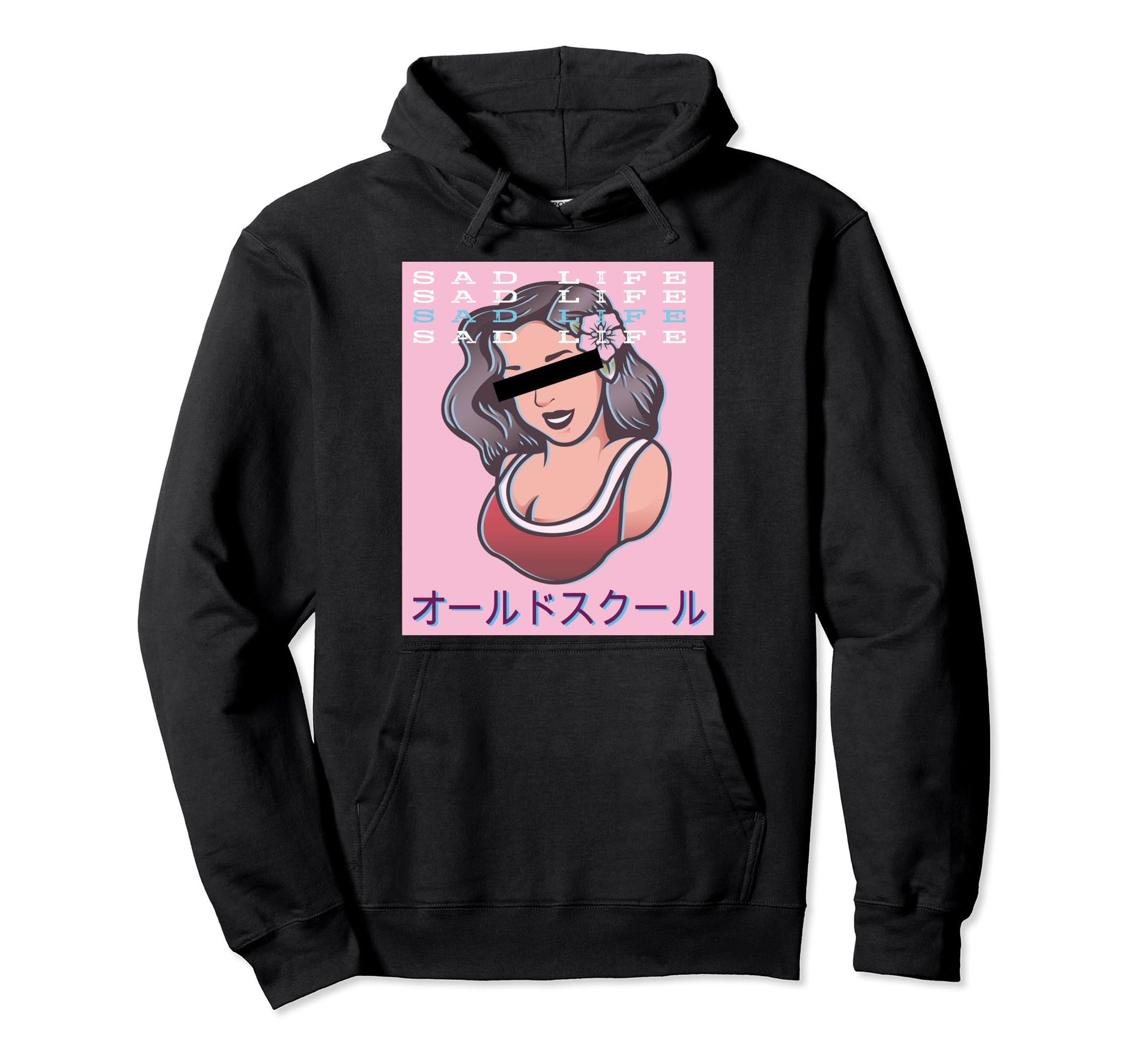Vaporwave Pin Up Aesthetic Japan Hoodie - Streetwear Style Unisex - T-Shirt, Sweatshirt, Hoodie