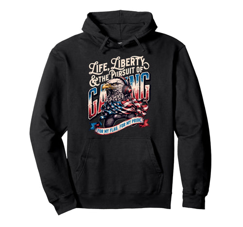 Funny Patriotic Usa Flag Usa Video Hoodie - Streetwear Style for Adults - T-Shirt, Sweatshirt, Hoodie
