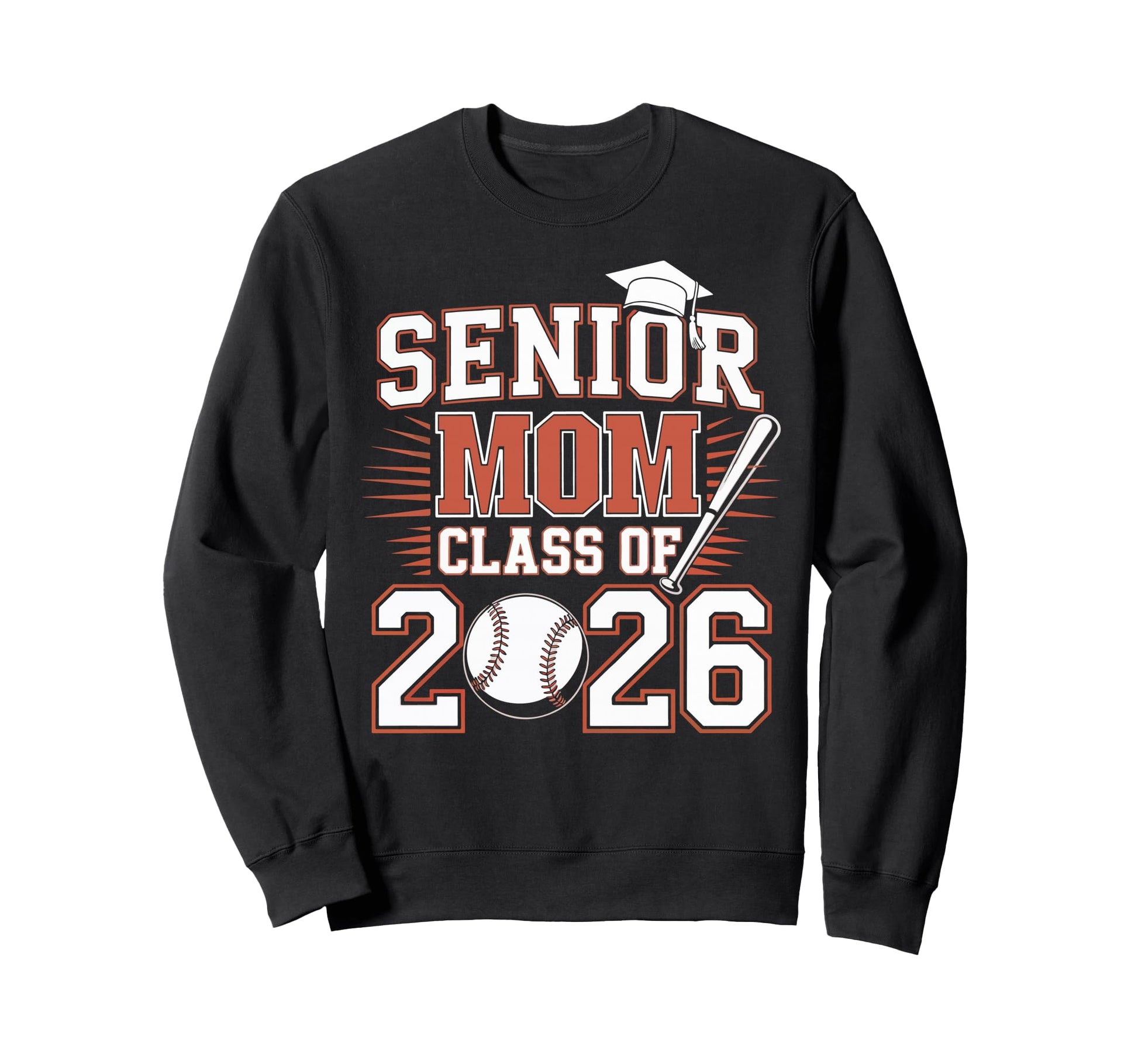Senior Mom Class 2026 Graduate Sweatshirt - Aesthetic Graphic Unisex - T-Shirt, Sweatshirt, Hoodie