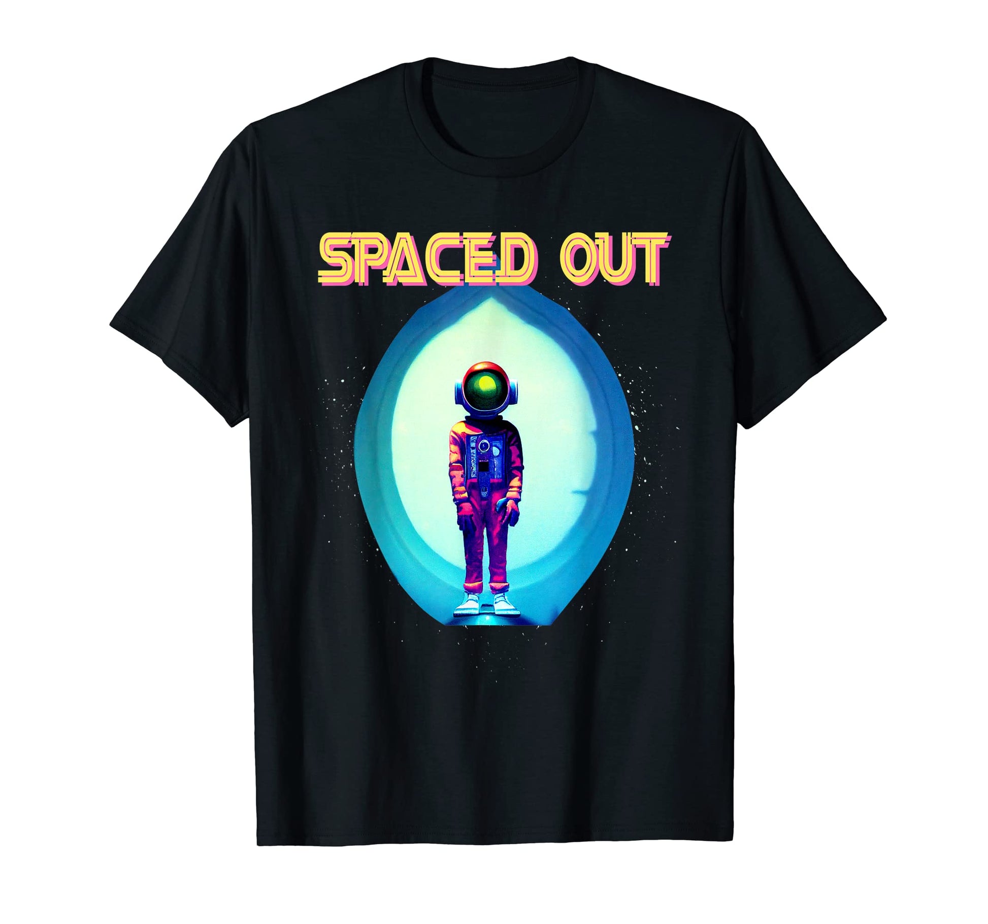 Astronaut Spaced Out Vaporwave T-Shirt - Casual Everyday Wear Men Women - T-Shirt, Sweatshirt, Hoodie