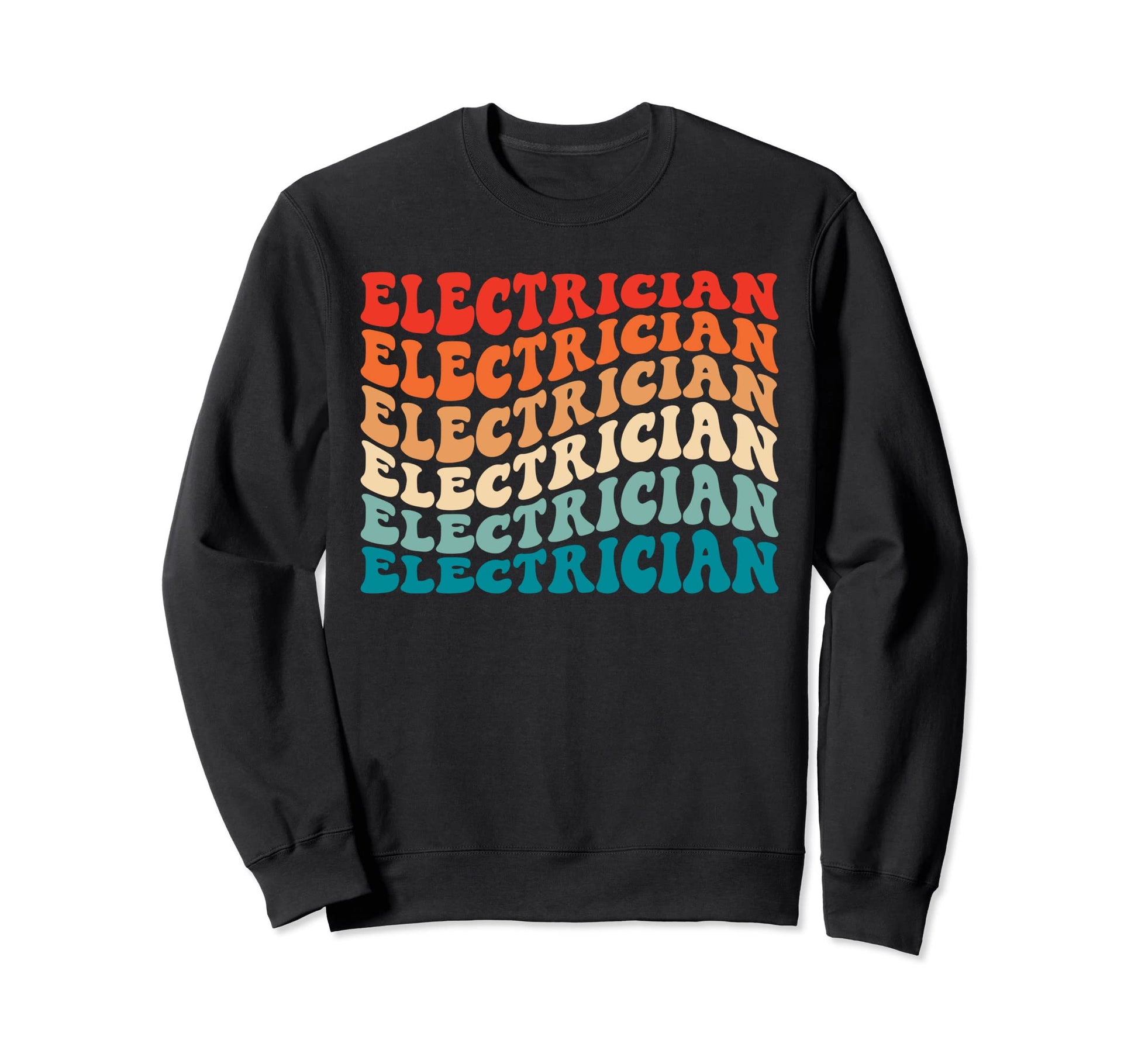 Groovy Electrician 70S Funny Boho Sweatshirt - Streetwear Style Unisex - T-Shirt, Sweatshirt, Hoodie