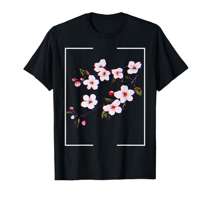 Cherry Blossom Japanese Aesthetic T-Shirt - Custom Art Print Unisex - T-Shirt, Sweatshirt, Hoodie