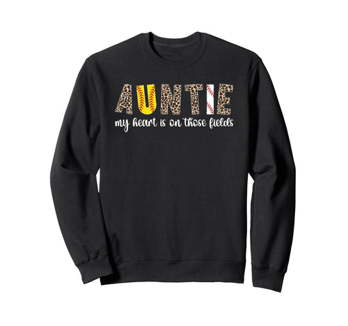 Auntie My Heart Is Those Fields Sweatshirt - Minimalist Print for Adults - T-Shirt, Sweatshirt, Hoodie