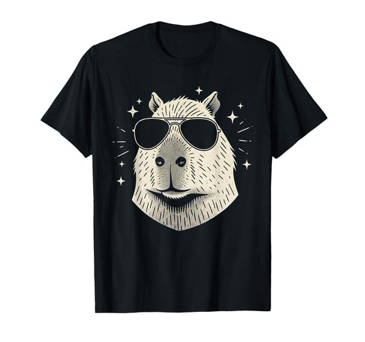Y2K Capybara Sunglasses 90S 2000S T-Shirt - Streetwear Style Men Women - T-Shirt, Sweatshirt, Hoodie