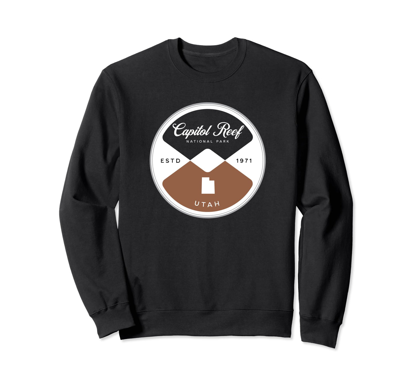 Capitol Reef National Park Utah Circle Sweatshirt - Graphic Print Unisex - T-Shirt, Sweatshirt, Hoodie