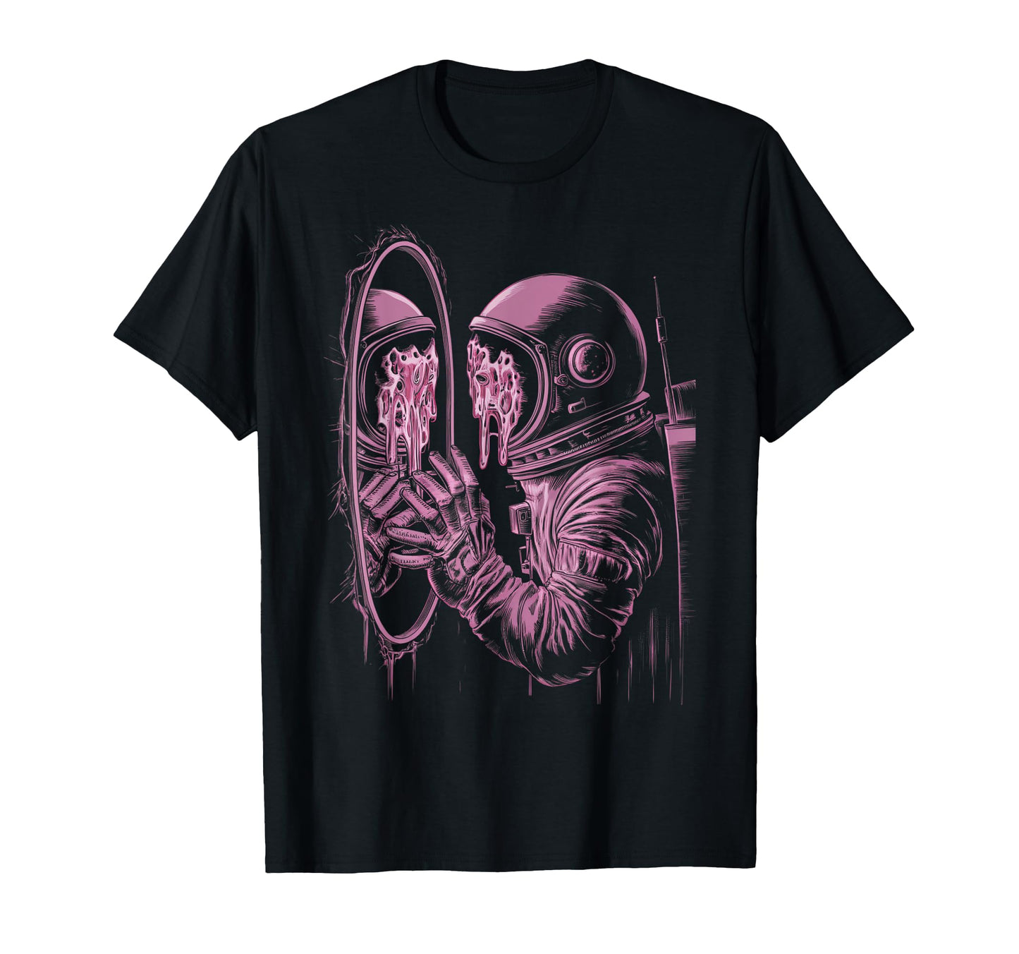 Mens Astronaut Sci Fi Weirdcore T-Shirt - Novelty Apparel for Adults - T-Shirt, Sweatshirt, Hoodie