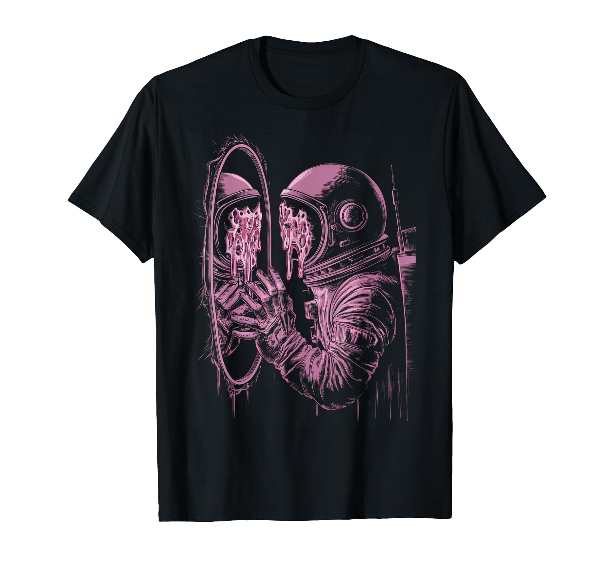 Mens Astronaut Sci Fi Weirdcore T-Shirt - Novelty Apparel for Adults - T-Shirt, Sweatshirt, Hoodie