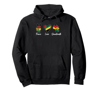 Junenteeth Shirts Celebrating Peace Love Hoodie - Unique Graphic Men Women - T-Shirt, Sweatshirt, Hoodie