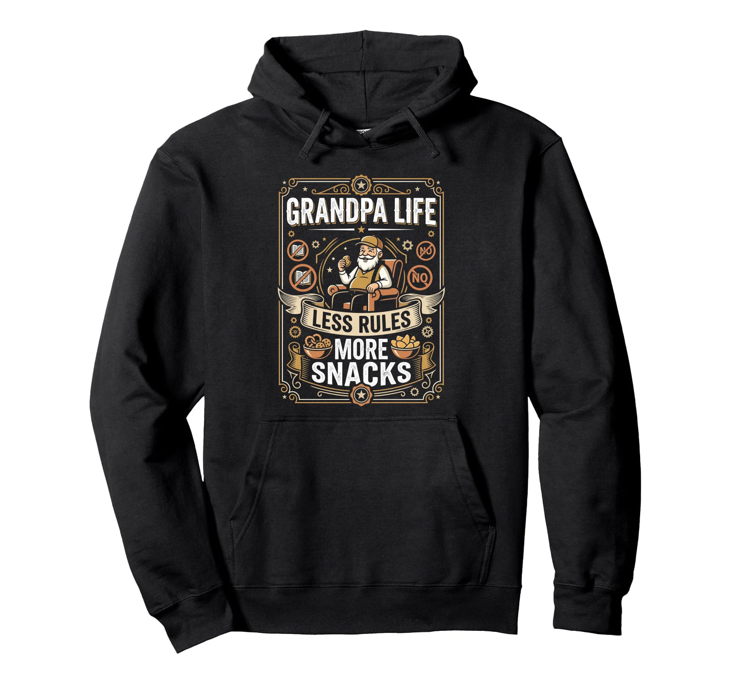 Fathers Day Funny Grandpa Life Less Hoodie - Streetwear Style for Adults - T-Shirt, Sweatshirt, Hoodie