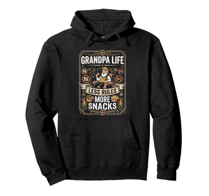 Fathers Day Funny Grandpa Life Less Hoodie - Streetwear Style for Adults - T-Shirt, Sweatshirt, Hoodie