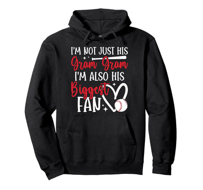 Proud Baseball Gram Gram Baseball Hoodie - Trendy Graphic for Adults - T-Shirt, Sweatshirt, Hoodie