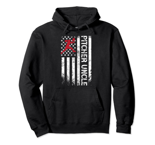 Baseball Pitcher Uncle Baseball Pitcher Us Hoodie - Trendy Graphic Unisex - T-Shirt, Sweatshirt, Hoodie