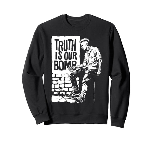 Punk Rock 90S Grunge Distressed Sweatshirt - Casual Everyday Wear Unisex - T-Shirt, Sweatshirt, Hoodie