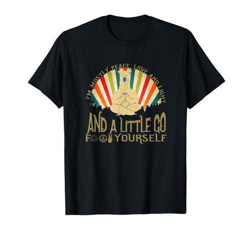 Funny Llama Alpaca Yoga Im Mostly T-Shirt - Aesthetic Graphic for Adults - T-Shirt, Sweatshirt, Hoodie