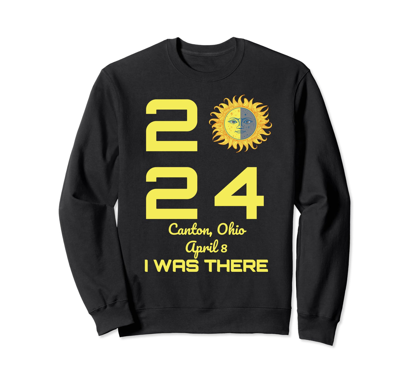 Total Solar Eclipse Canton Ohio Sweatshirt - Aesthetic Graphic Unisex - T-Shirt, Sweatshirt, Hoodie
