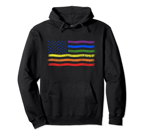 Lgbtq Flag Gay Pride Month Hoodie - Aesthetic Graphic for Adults - T-Shirt, Sweatshirt, Hoodie