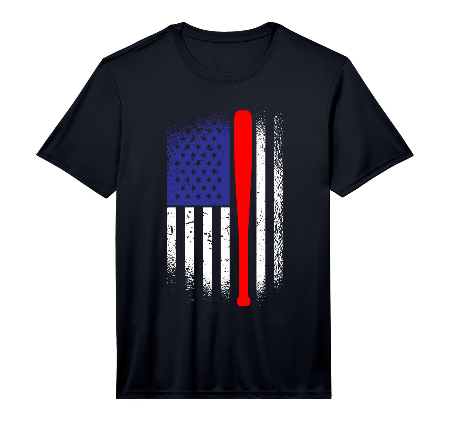 American Flag Baseball 4Th July Patriotic T-Shirt - Novelty Apparel Unisex - T-Shirt, Sweatshirt, Hoodie