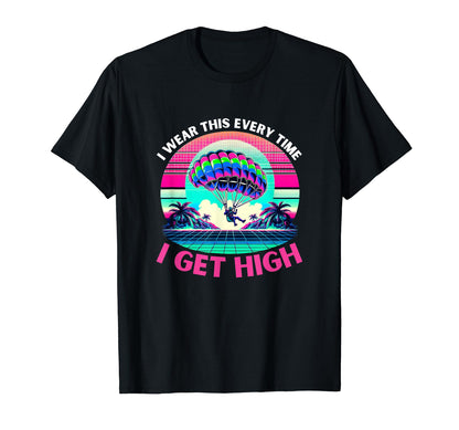High Flying Vaporwave Parasailing Kit T-Shirt - Custom Art Print Unisex - T-Shirt, Sweatshirt, Hoodie