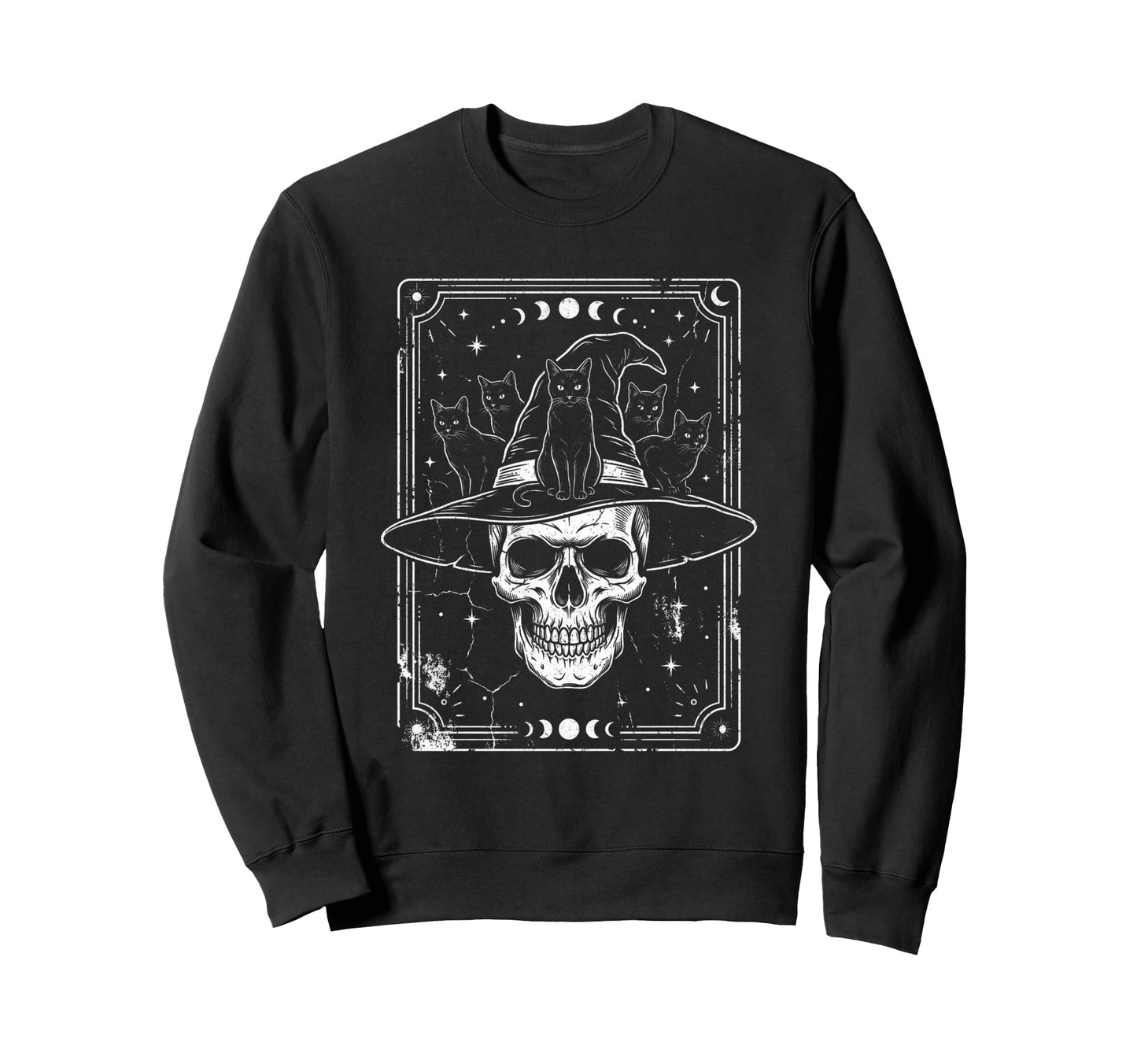 Skull Cat Skeleton Kitty Kitten Sweatshirt - Streetwear Style Unisex - T-Shirt, Sweatshirt, Hoodie