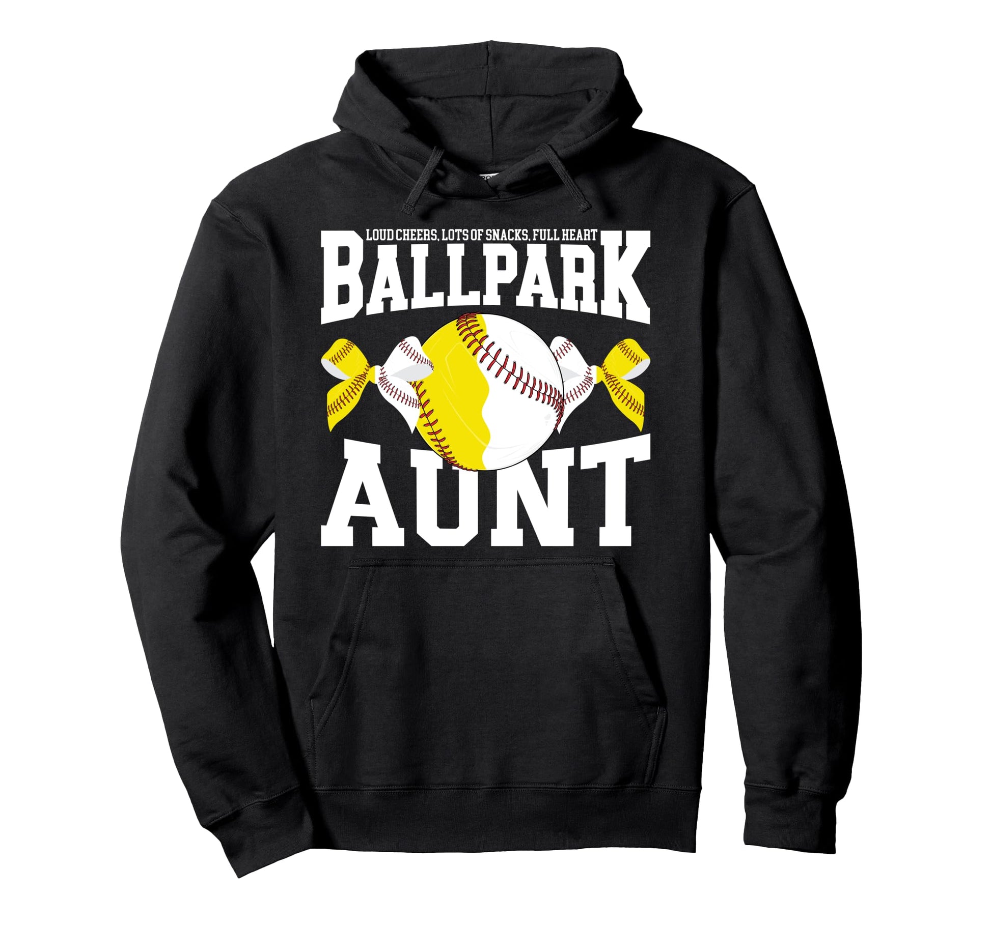 Funny Baseball Softball Aunt Softball Hoodie - Graphic Print Unisex - T-Shirt, Sweatshirt, Hoodie