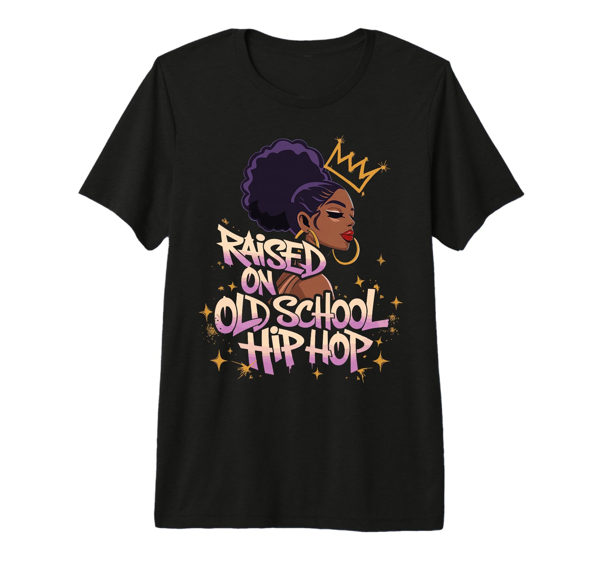 Raised Old School Hip Hop Tri Blend T-Shirt - Streetwear Style for Adults - T-Shirt, Sweatshirt, Hoodie