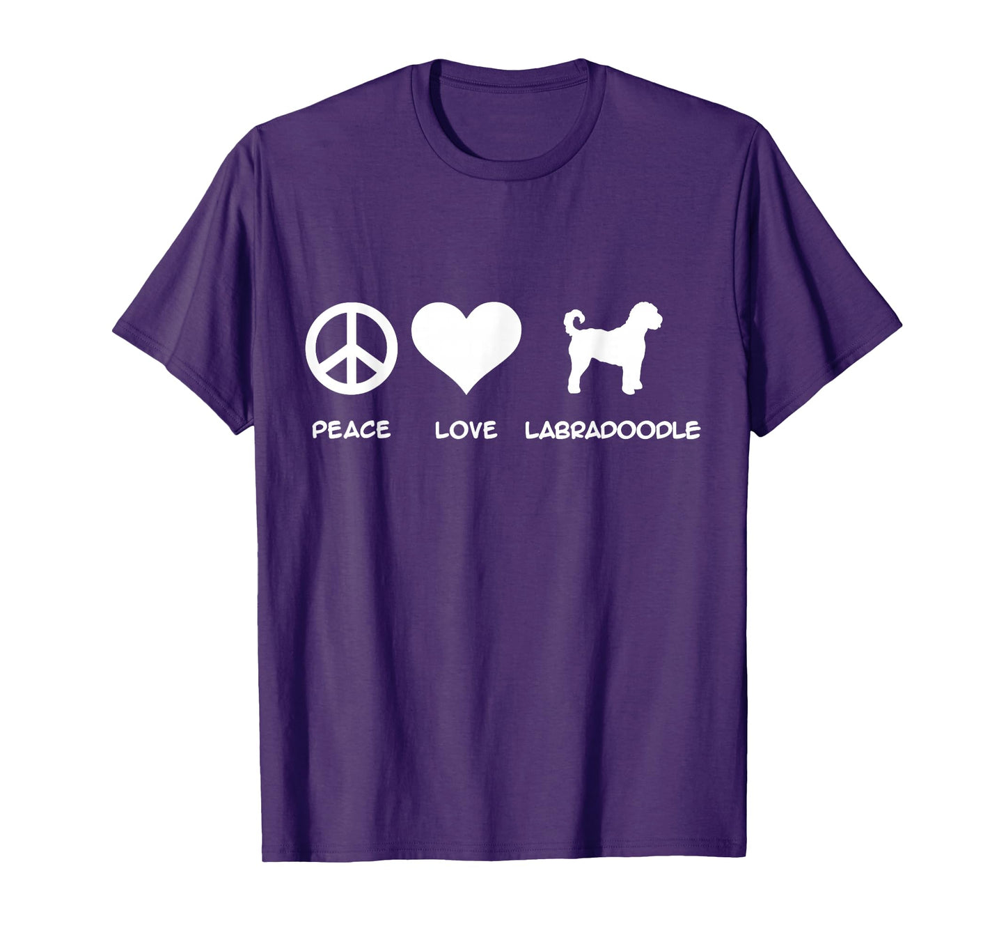 Peace Love Labradoodle T-Shirt - Graphic Print for Adults - T-Shirt, Sweatshirt, Hoodie