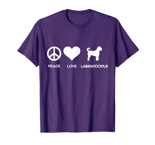 Peace Love Labradoodle T-Shirt - Graphic Print for Adults - T-Shirt, Sweatshirt, Hoodie