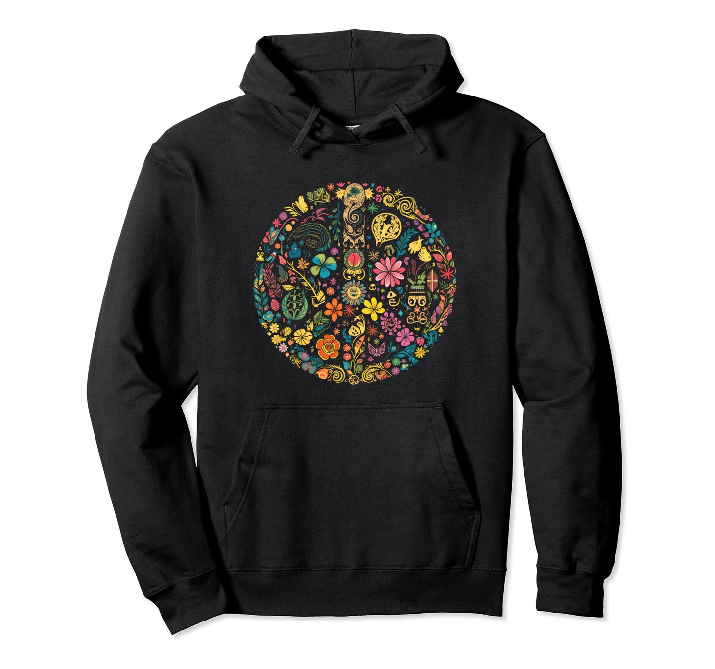 Peace Sign 60S 70S Hippie Boho 657 Hoodie - Streetwear Style Unisex - T-Shirt, Sweatshirt, Hoodie