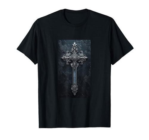 Gothic Cross Grunge Aesthetic Y2K T-Shirt - Streetwear Style Men Women - T-Shirt, Sweatshirt, Hoodie