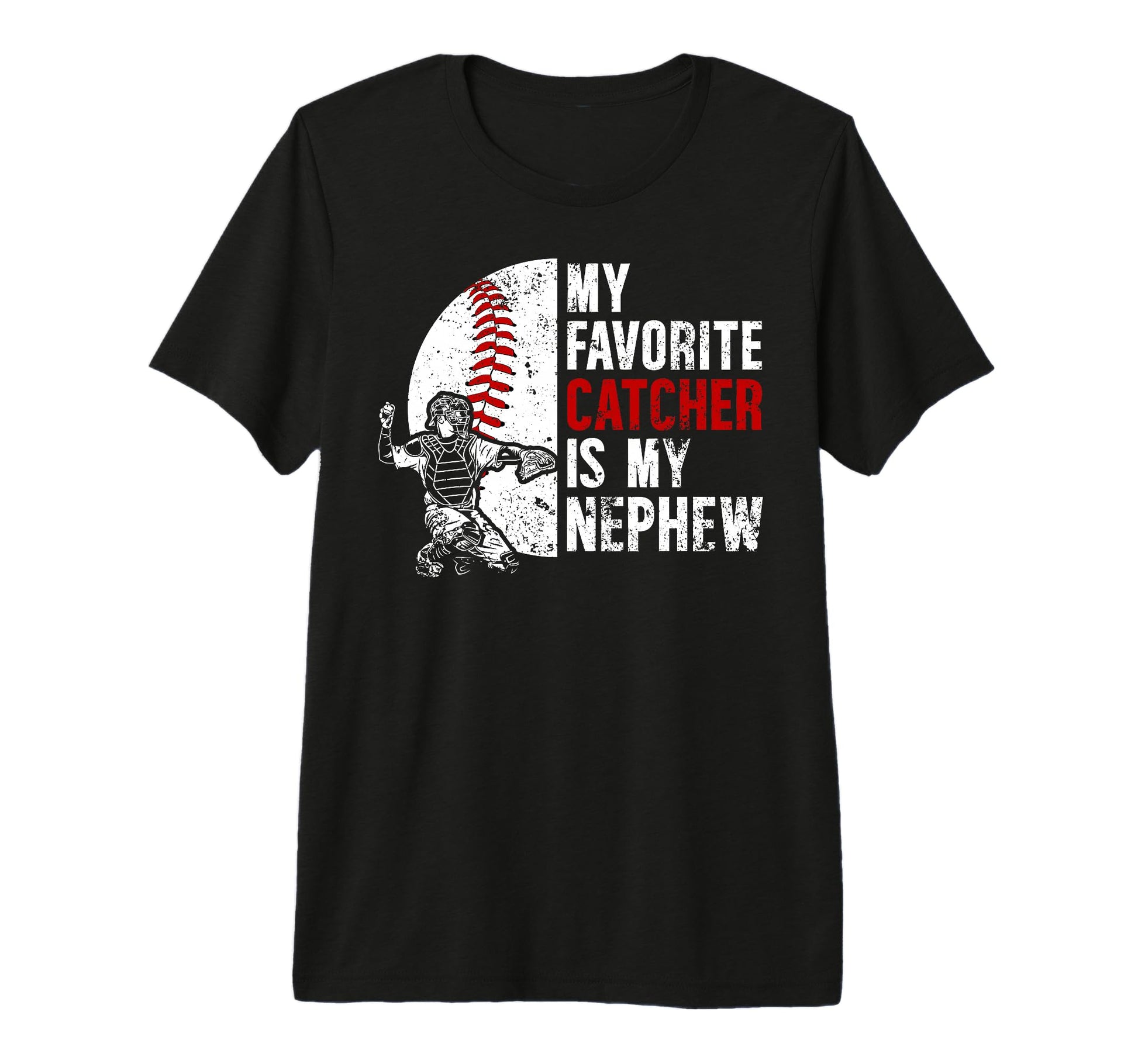 Baseball Catcher Aunt Proud Baseball T-Shirt - Novelty Apparel Unisex - T-Shirt, Sweatshirt, Hoodie