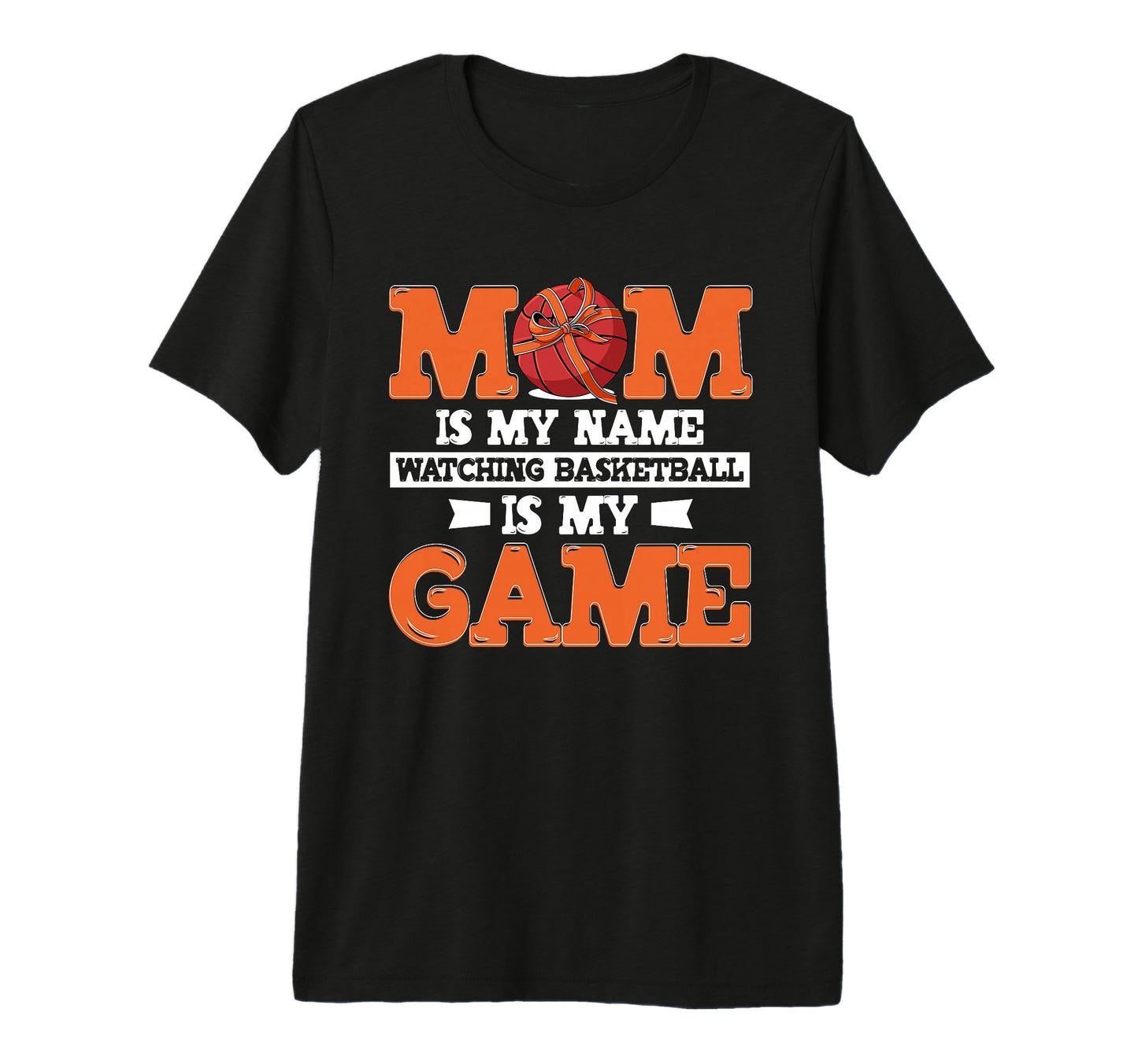 Game Day Basketball Mom Tri Blend T-Shirt - Novelty Apparel for Adults - T-Shirt, Sweatshirt, Hoodie