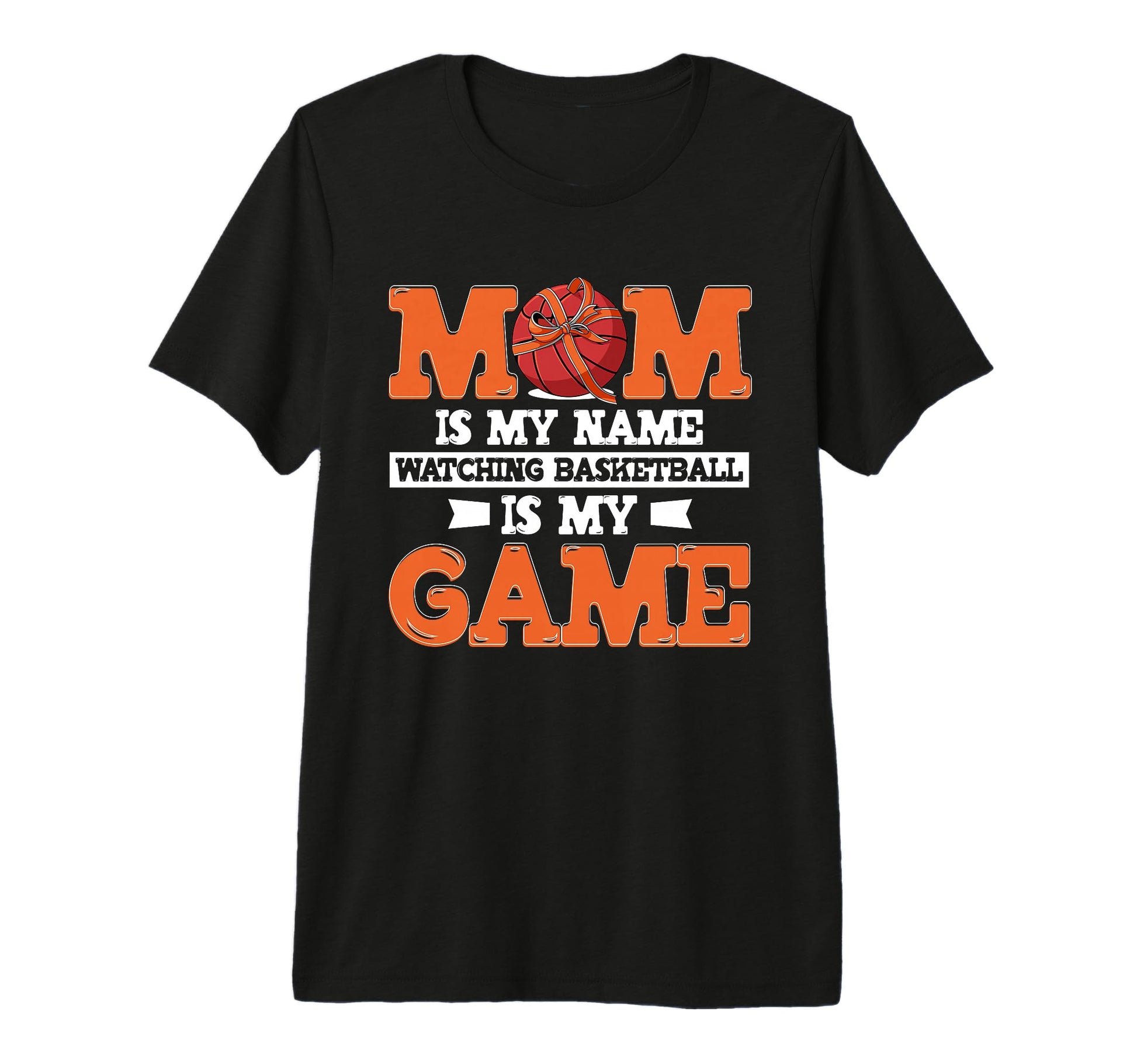 Game Day Basketball Mom Tri Blend T-Shirt - Novelty Apparel for Adults - T-Shirt, Sweatshirt, Hoodie