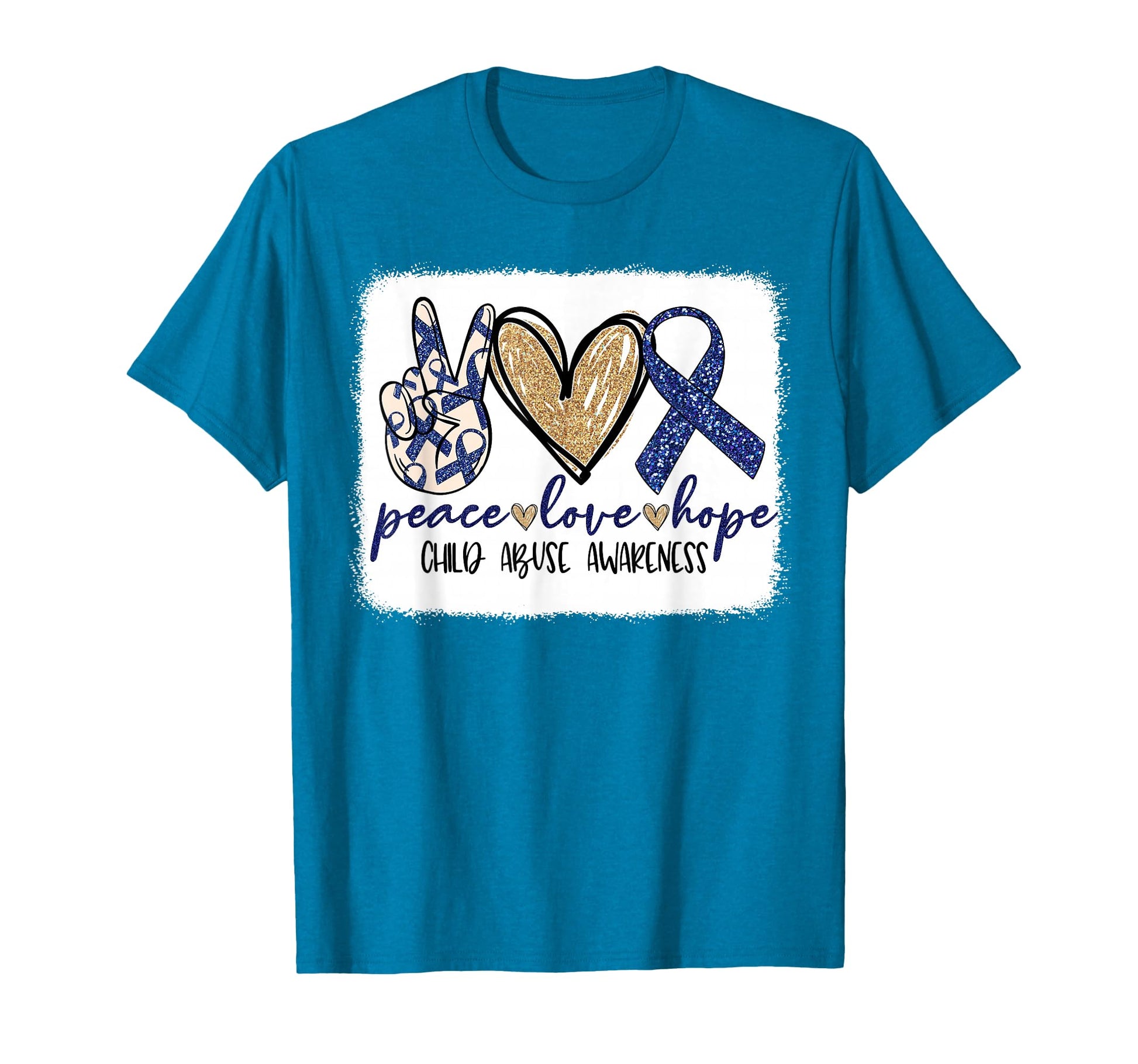 Peace Love Hope Pinwheel Blue Child T-Shirt - Streetwear Style Unisex - T-Shirt, Sweatshirt, Hoodie