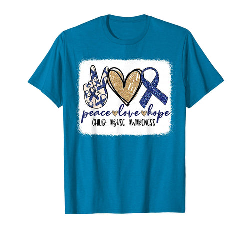 Peace Love Hope Pinwheel Blue Child T-Shirt - Streetwear Style Unisex - T-Shirt, Sweatshirt, Hoodie