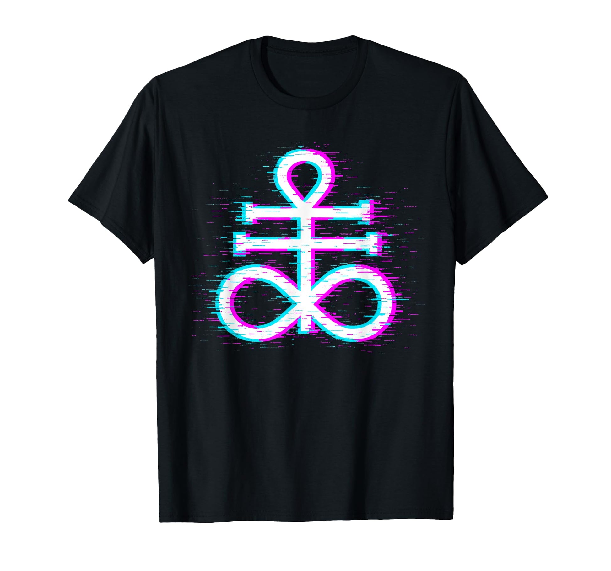 Leviathan Cross Glitch Art Occult T-Shirt - Casual Everyday Wear Men Women - T-Shirt, Sweatshirt, Hoodie