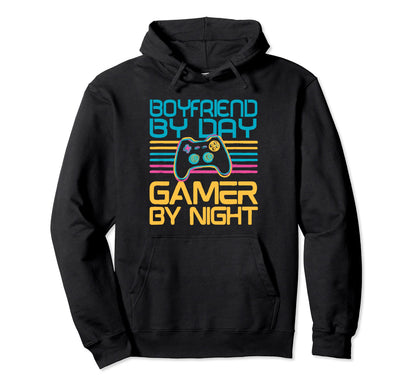Boyfriend Game Gamer Night Video Gamer Hoodie - Aesthetic Graphic Unisex - T-Shirt, Sweatshirt, Hoodie