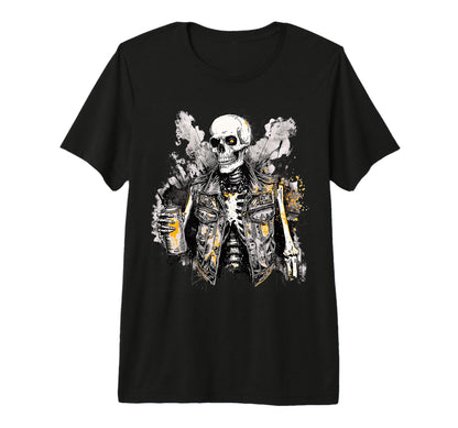 Grunge Rock Skeleton Graffiti Artist T-Shirt - Trendy Graphic Men Women - T-Shirt, Sweatshirt, Hoodie