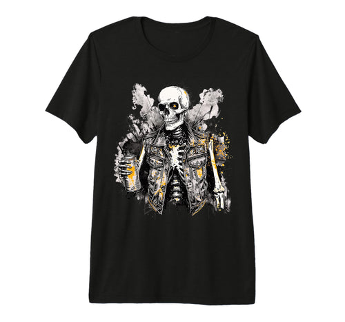 Grunge Rock Skeleton Graffiti Artist T-Shirt - Trendy Graphic Men Women - T-Shirt, Sweatshirt, Hoodie