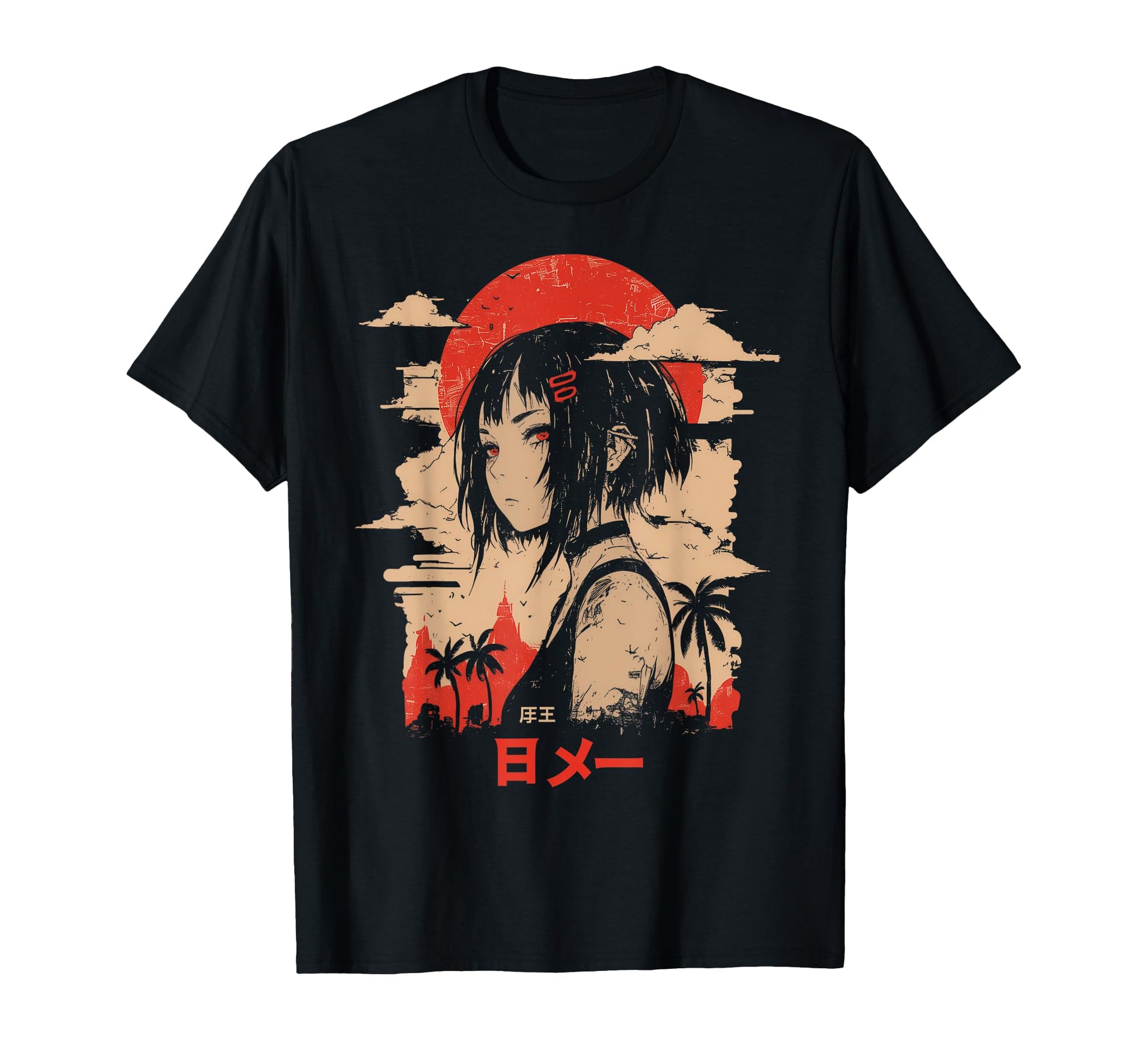 Goth Grunge Demon Anime Waifu Horror Alt T-Shirt - Graphic Print Men Women - T-Shirt, Sweatshirt, Hoodie