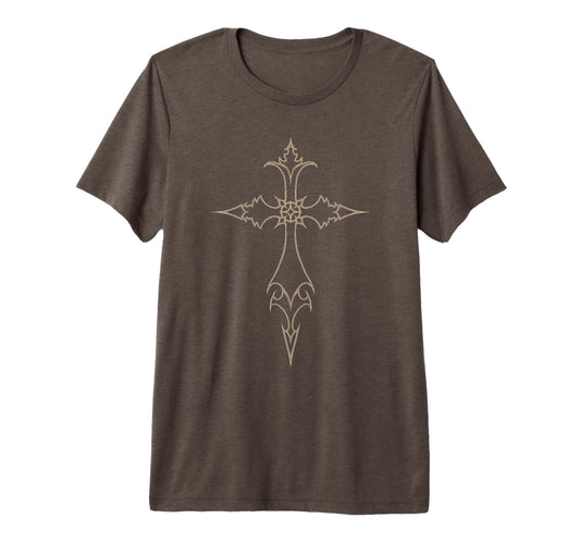 Y2K 90S Goth Cross Grunge Alt Emo Tri T-Shirt - Unique Graphic Men Women - T-Shirt, Sweatshirt, Hoodie