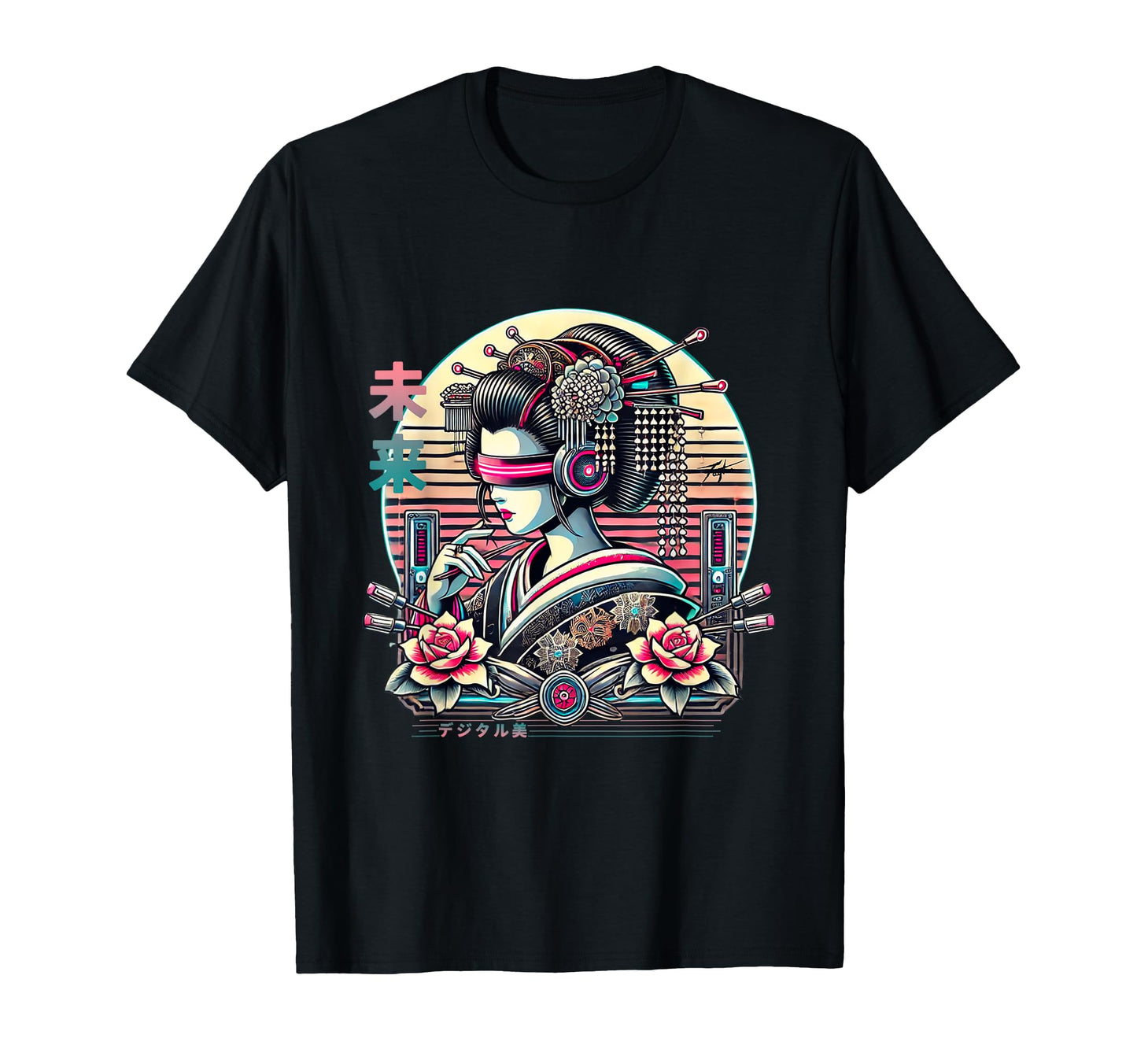 Digital Cyberpunk Vaporwave Harajuku T-Shirt - Minimalist Print Unisex - T-Shirt, Sweatshirt, Hoodie