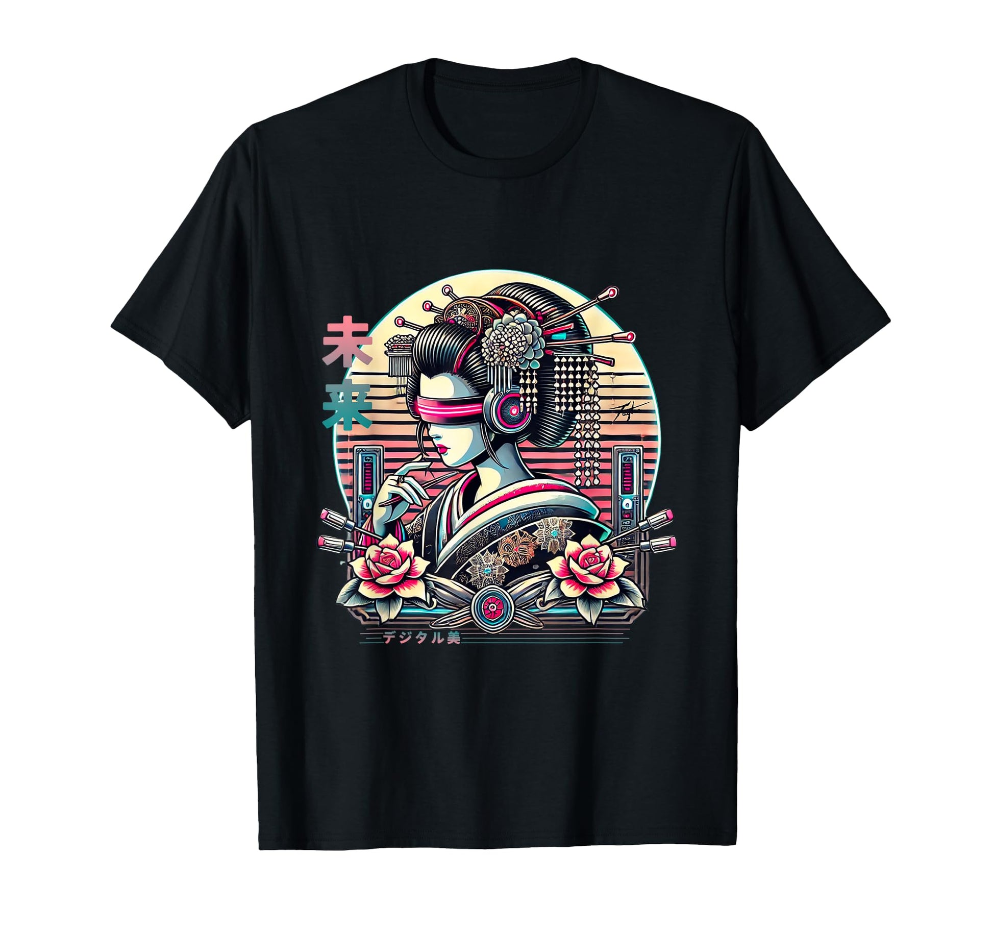 Digital Cyberpunk Vaporwave Harajuku T-Shirt - Minimalist Print Unisex - T-Shirt, Sweatshirt, Hoodie