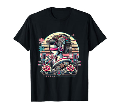 Digital Cyberpunk Vaporwave Harajuku T-Shirt - Minimalist Print Unisex - T-Shirt, Sweatshirt, Hoodie