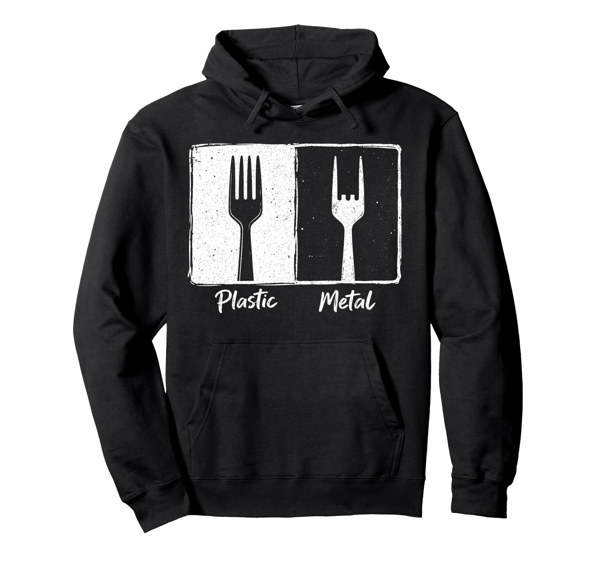 Plastic Metal Rock N Roll Funny Rock Hoodie - Casual Everyday Wear Unisex - T-Shirt, Sweatshirt, Hoodie