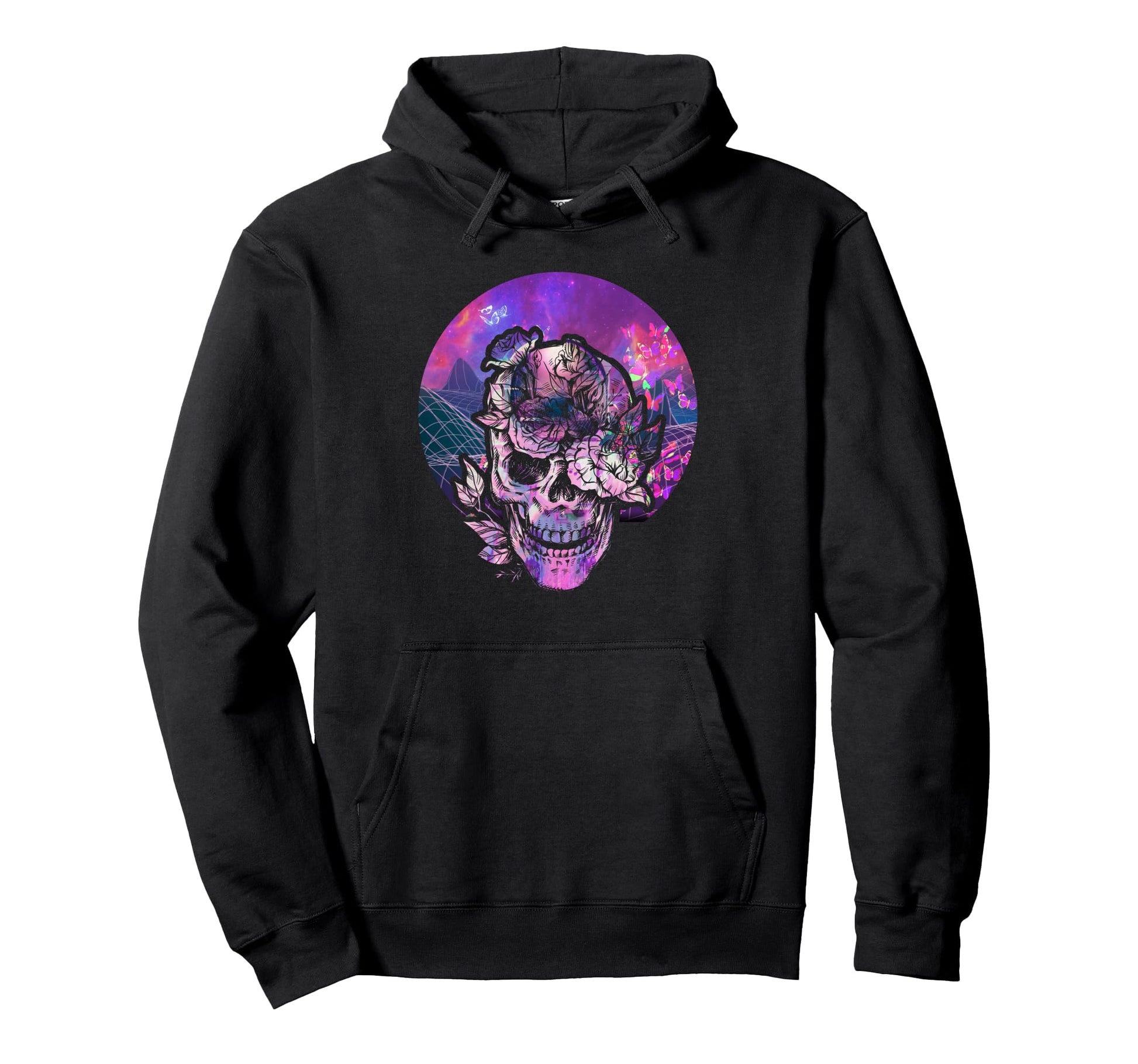 Japan Synthwave Aesthetic Skull Lover Hoodie - Aesthetic Graphic Unisex - T-Shirt, Sweatshirt, Hoodie