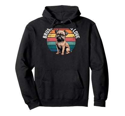 Brussels Griffon Dog Rainbow Fun Hoodie - Casual Everyday Wear Unisex - T-Shirt, Sweatshirt, Hoodie