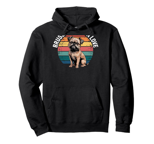Brussels Griffon Dog Rainbow Fun Hoodie - Casual Everyday Wear Unisex - T-Shirt, Sweatshirt, Hoodie