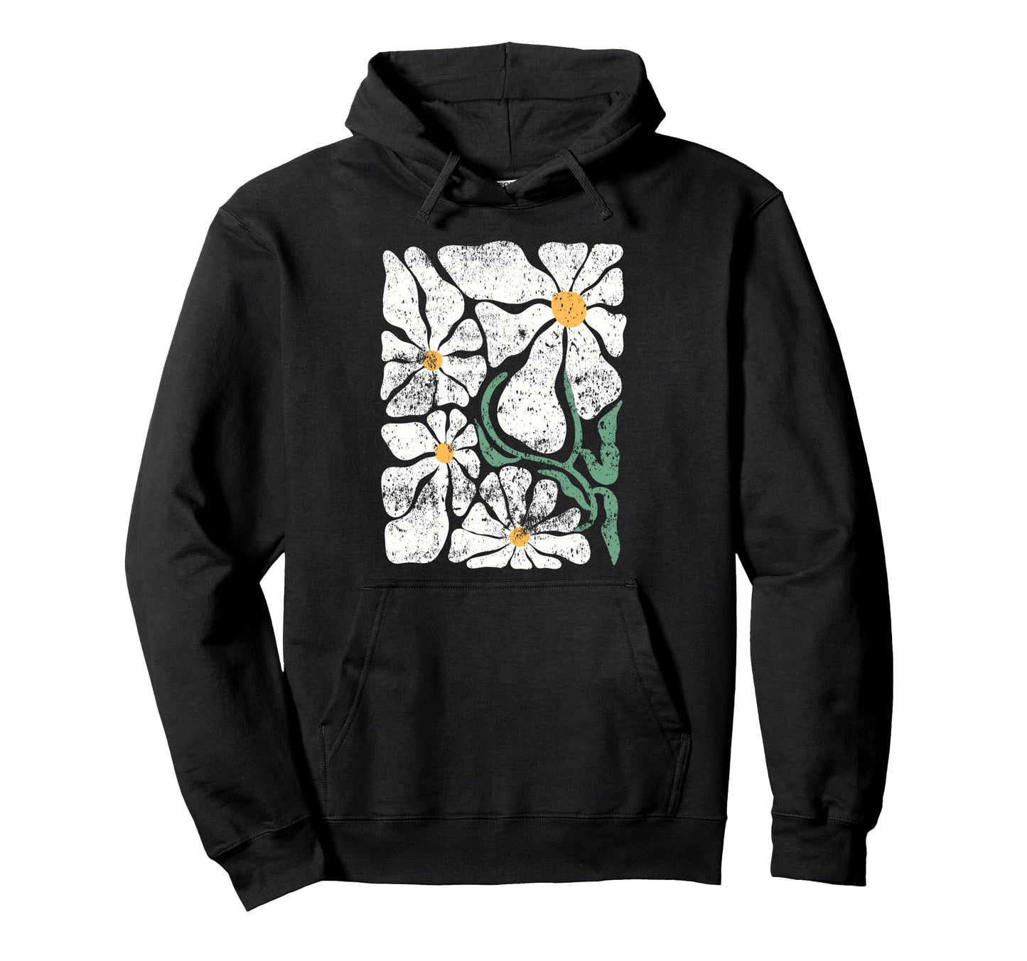 Daisy Floral Boho Flower Wildflower Hoodie - Novelty Apparel for Adults - T-Shirt, Sweatshirt, Hoodie