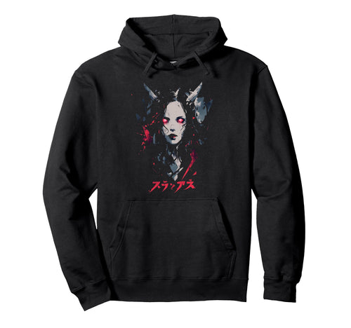 Goth Grunge Demon Anime Waifu Horror Alt Hoodie - Aesthetic Graphic Unisex - T-Shirt, Sweatshirt, Hoodie