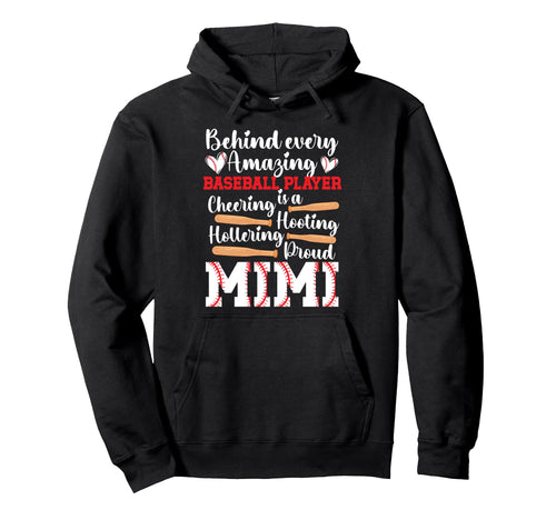 Proud Mimi Baseball Player Mimi Hoodie - Casual Everyday Wear for Adults - T-Shirt, Sweatshirt, Hoodie